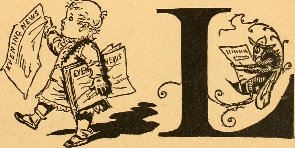 An illustration from The kindergarten;, 1891, leaf 68