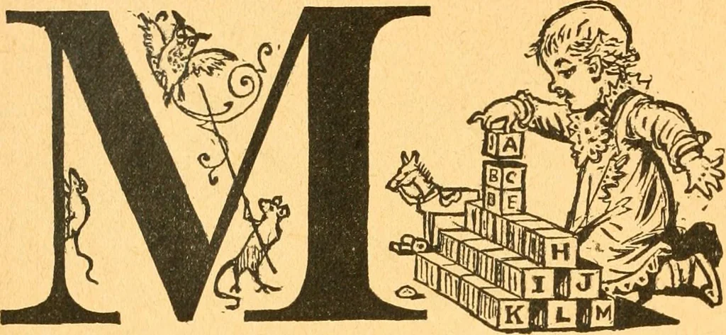 An illustration from The kindergarten;, 1891, leaf 69