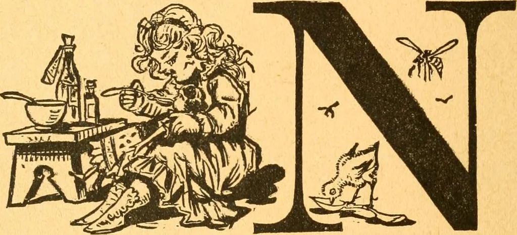 An illustration from The kindergarten;, 1891, leaf 69