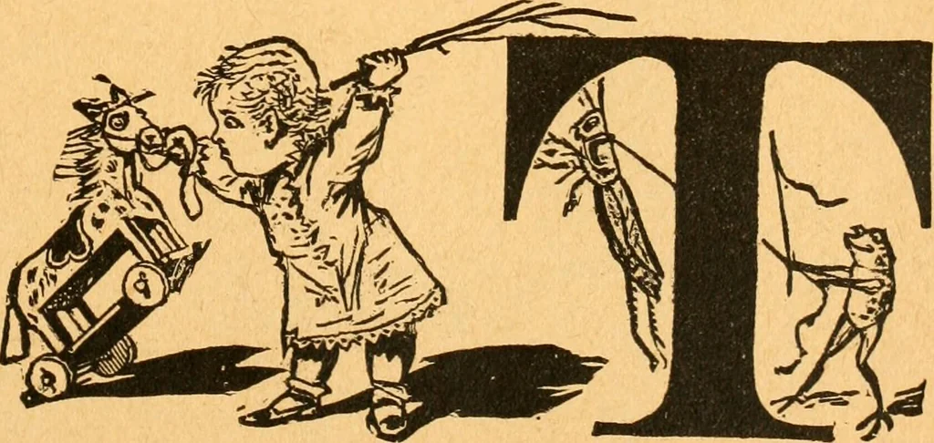 An illustration from The kindergarten;, 1891, leaf 70