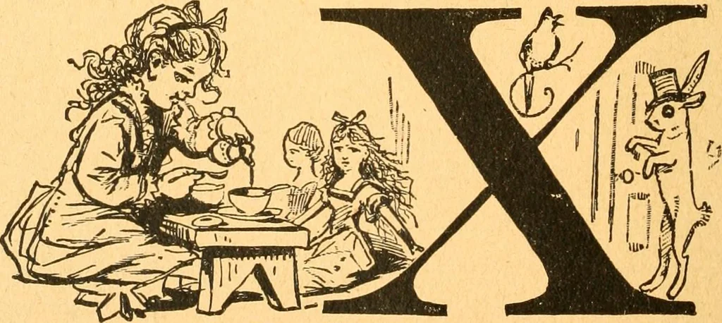 An illustration from The kindergarten;, 1891, leaf 71