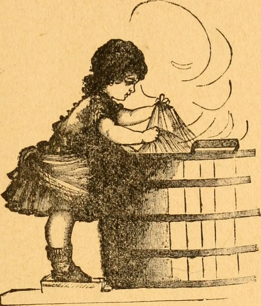 An illustration from The kindergarten;, 1891, leaf 74