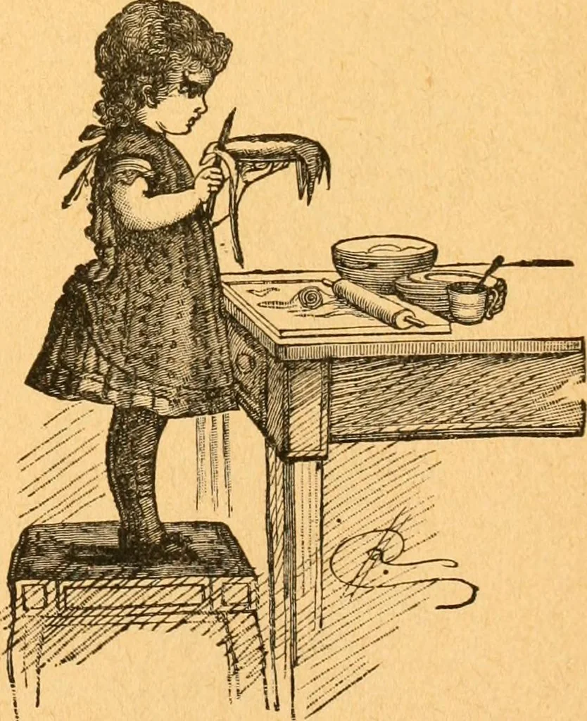An illustration from The kindergarten;, 1891, leaf 74