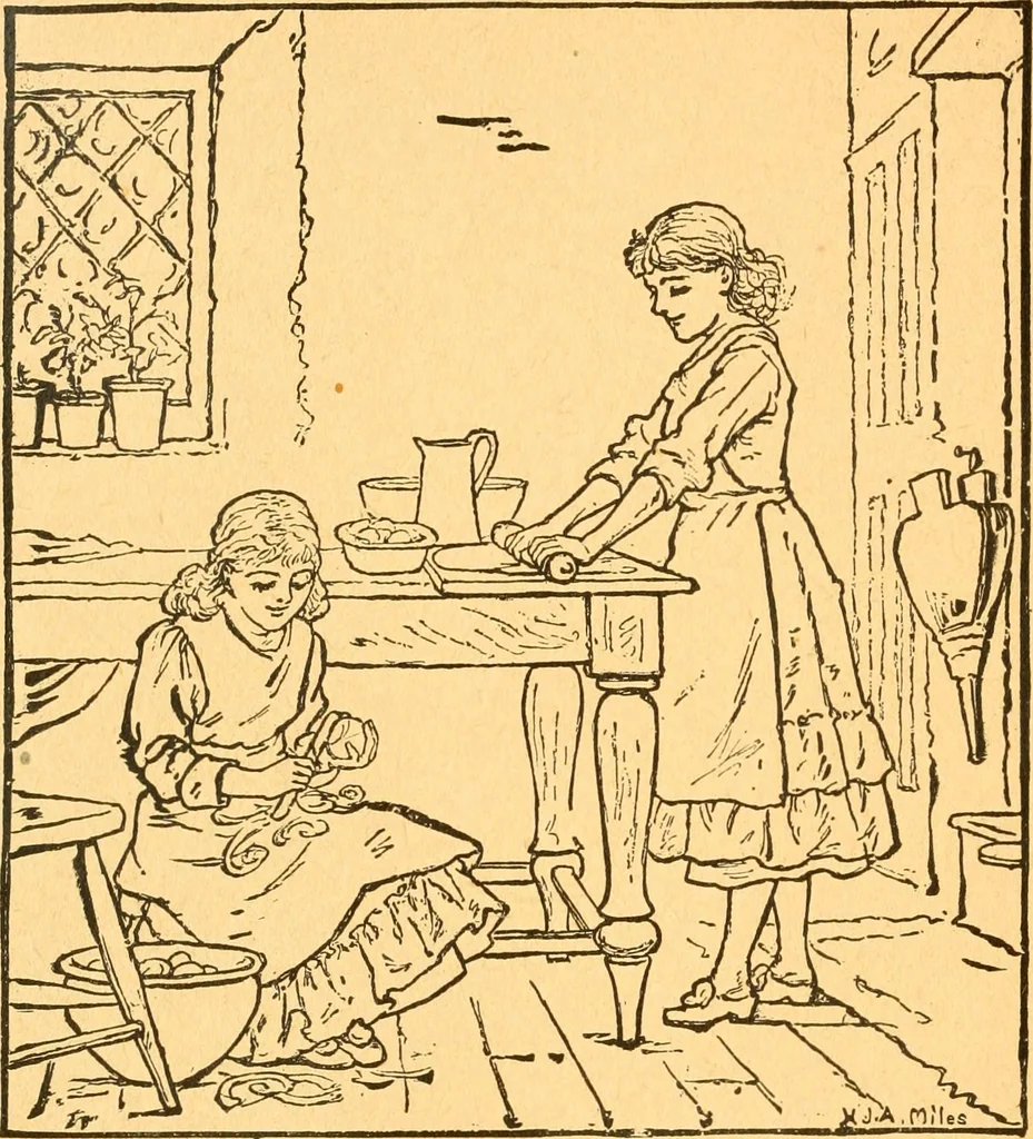 An illustration from The kindergarten;, 1891, leaf 75