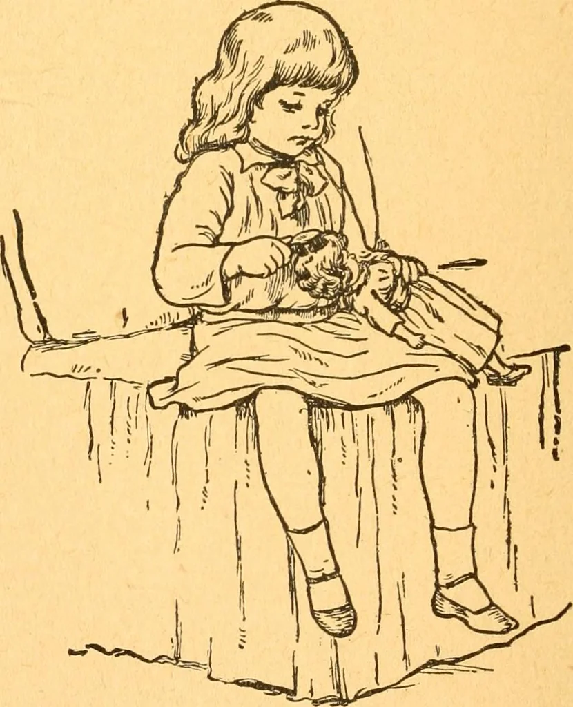 An illustration from The kindergarten;, 1891, leaf 79