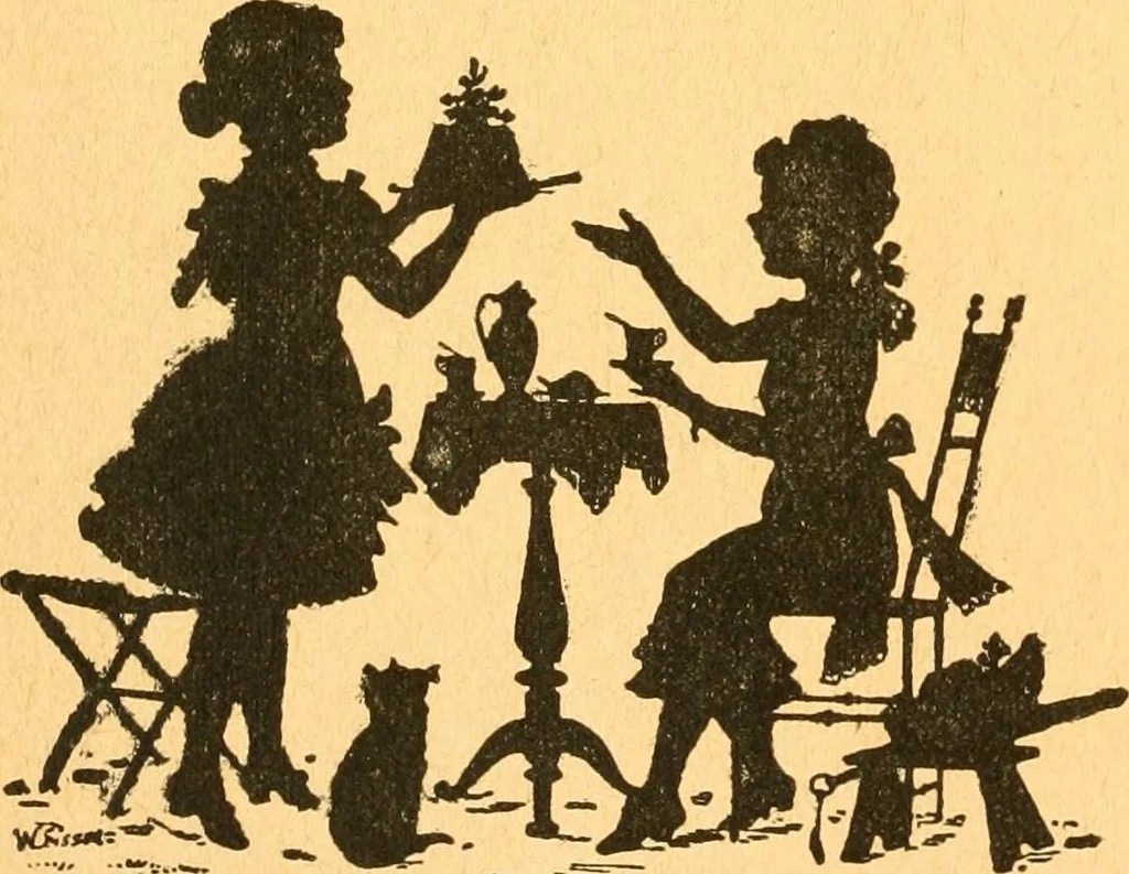 An illustration from The kindergarten;, 1891, leaf 81