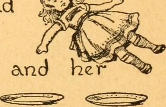 An illustration from The kindergarten;, 1891, leaf 82