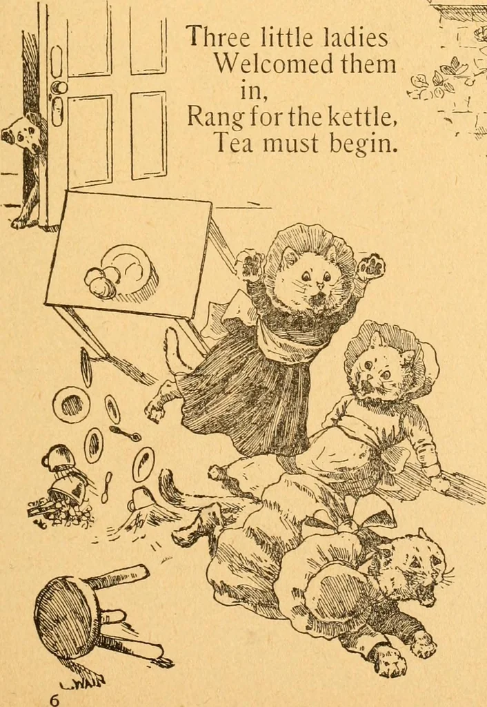 An illustration from The kindergarten;, 1891, leaf 84