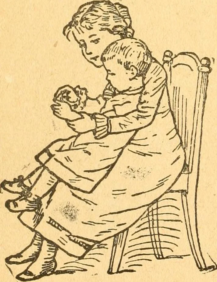 An illustration from The kindergarten;, 1891, leaf 87