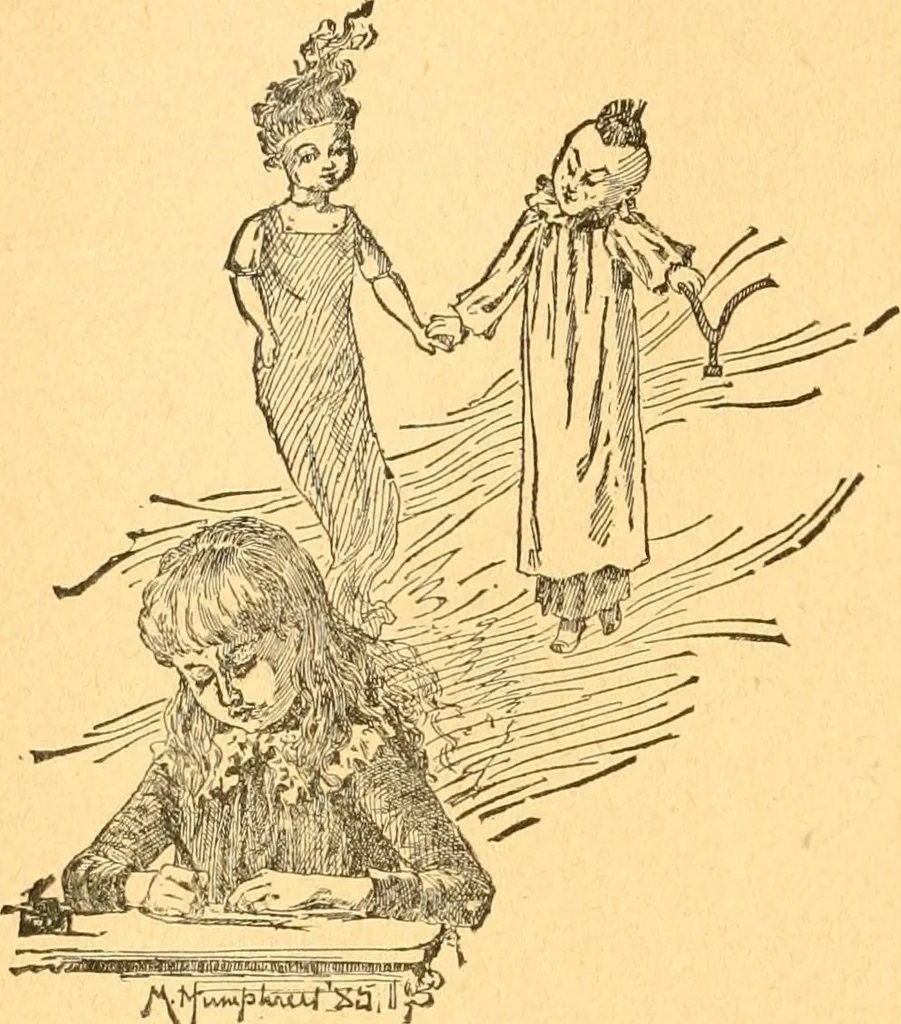An illustration from The kindergarten;, 1891, leaf 91