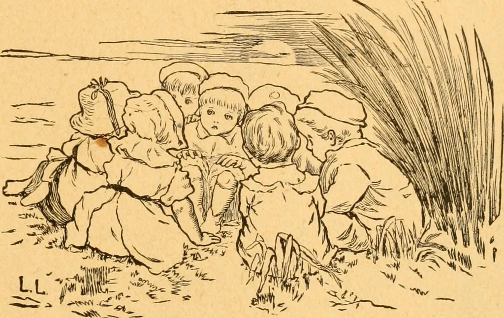 An illustration from The kindergarten;, 1891, leaf 94