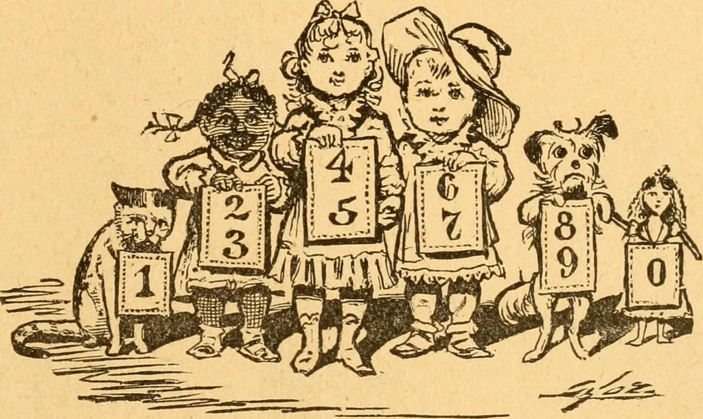 An illustration from The kindergarten;, 1891, leaf 96