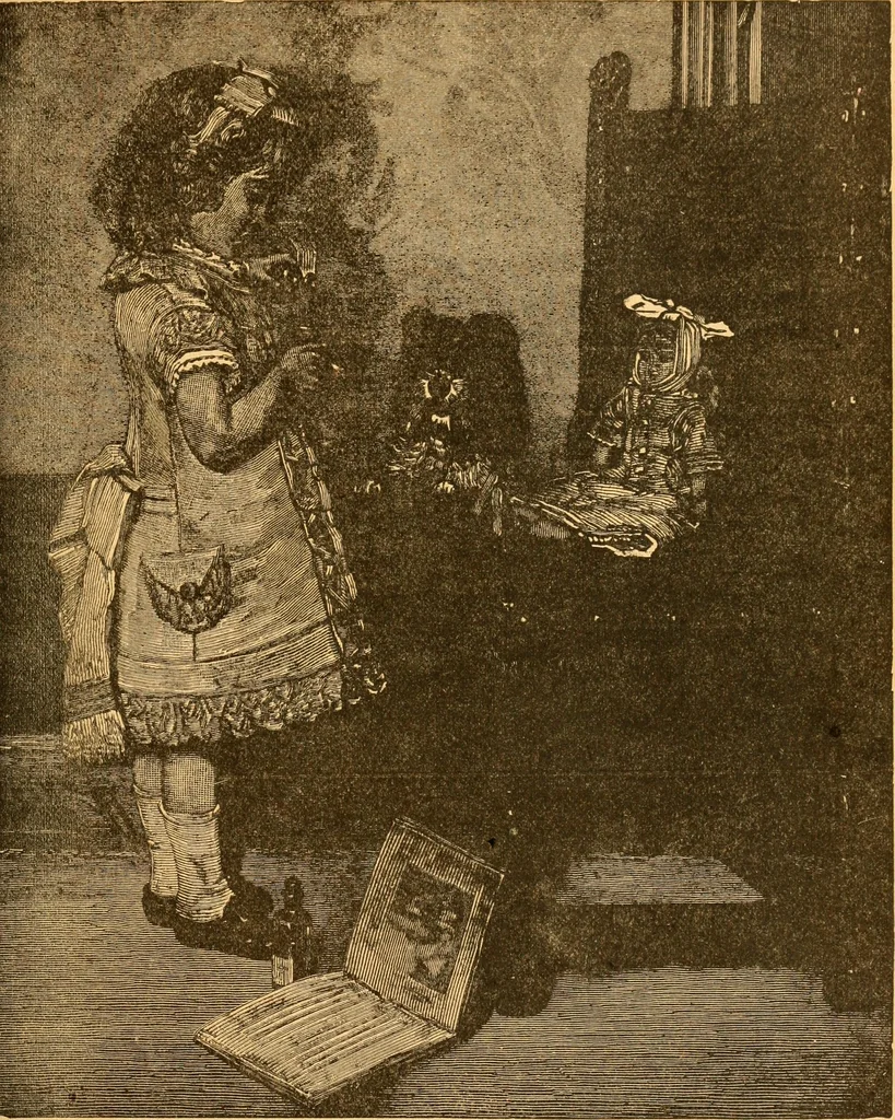 An illustration from The kindergarten;, 1891, leaf 98
