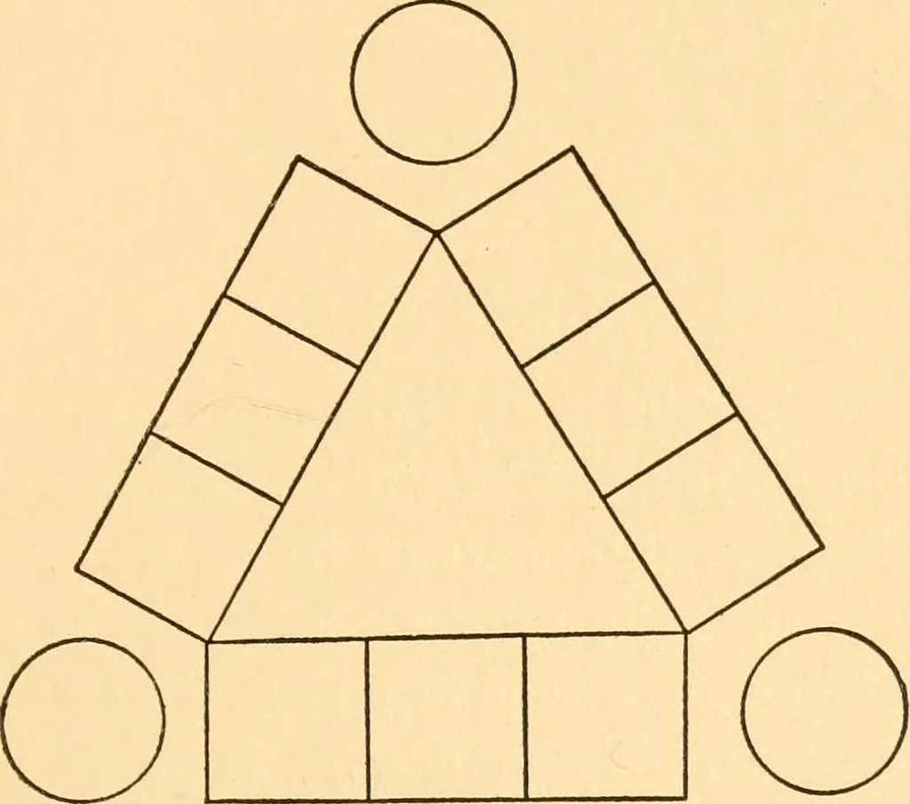 An illustration from Kindergarten at home; a kindergarten course for the individual child at home, 1911, leaf 100