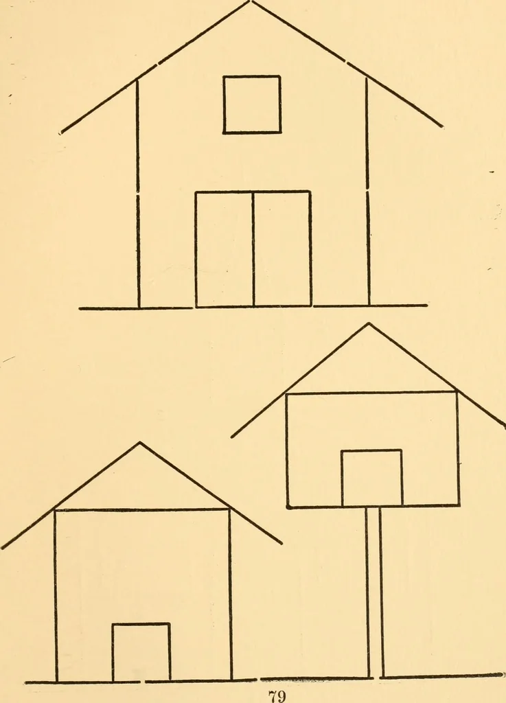 An illustration from Kindergarten at home; a kindergarten course for the individual child at home, 1911, leaf 84