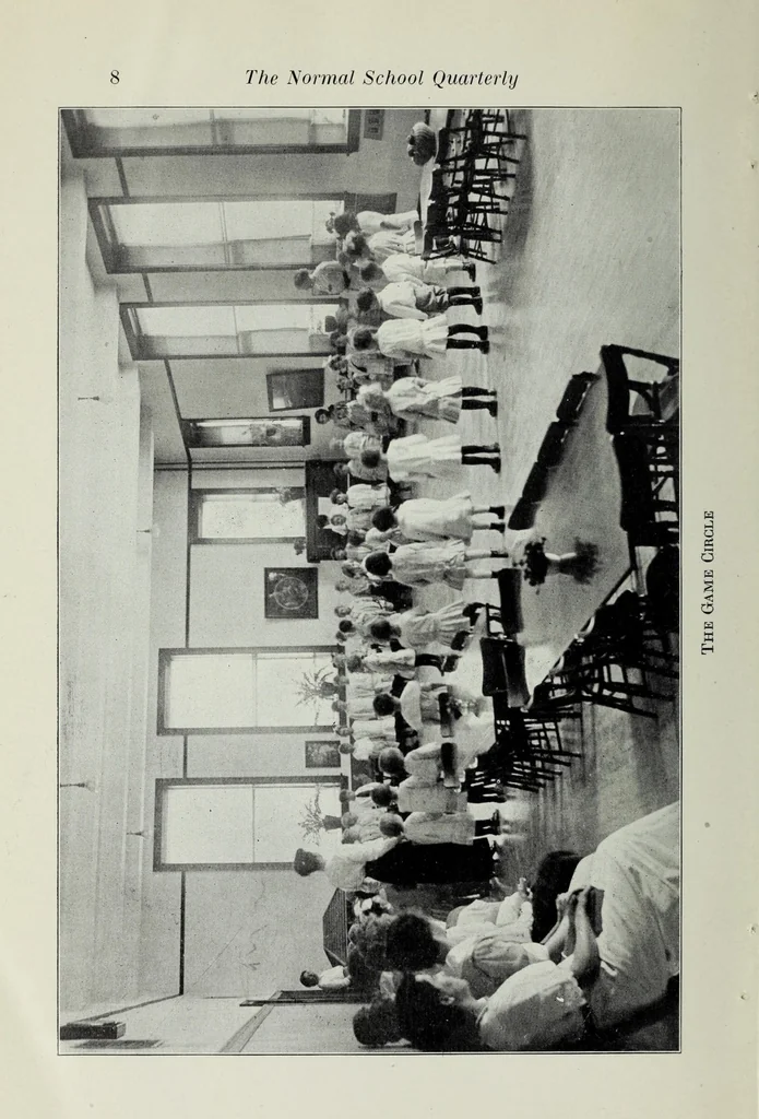 An illustration from The kindergarten and its relation to primary education, 1915, leaf 10