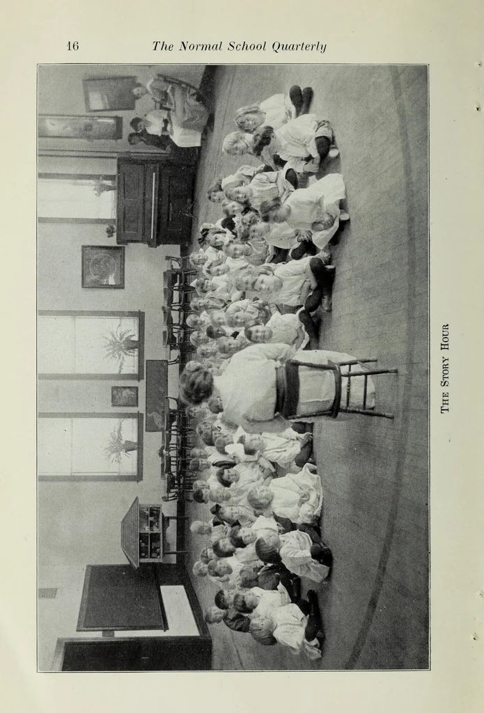 An illustration from The kindergarten and its relation to primary education, 1915, leaf 18