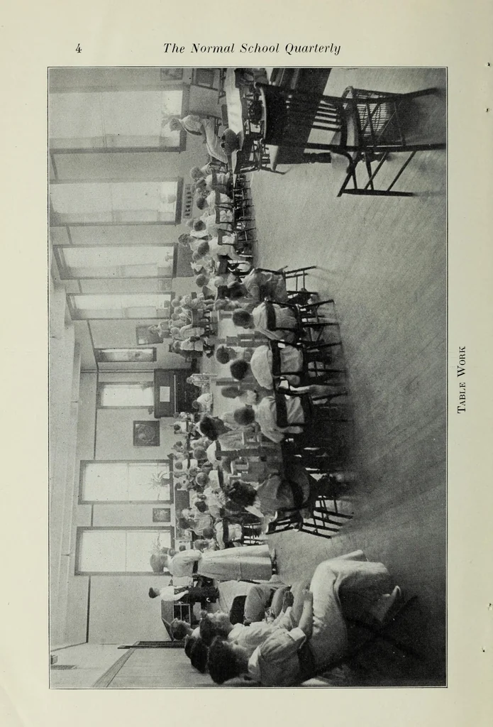 An illustration from The kindergarten and its relation to primary education, 1915, leaf 6