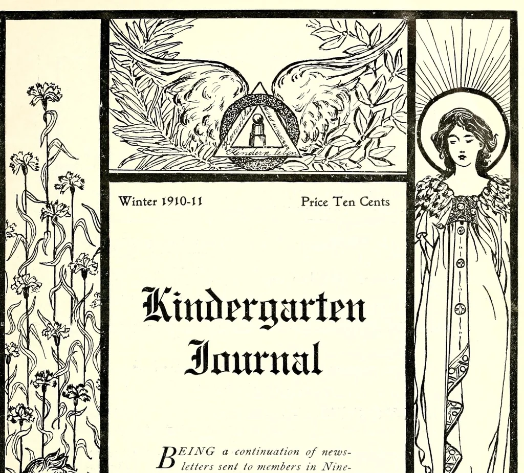 An illustration from The Kindergarten journal, 1911, leaf 1
