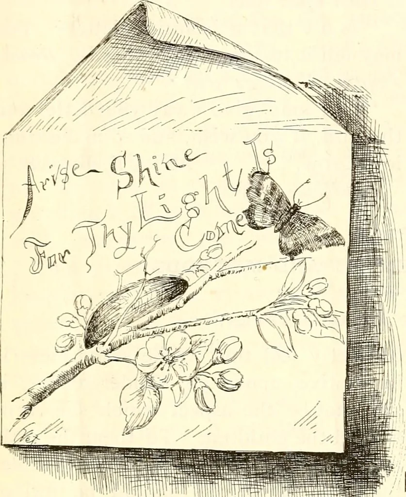 An illustration from The Kindergarten magazine, 1891, leaf 392