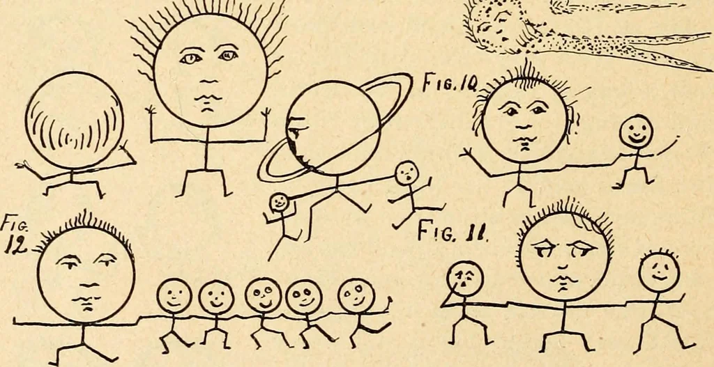 An illustration from The Kindergarten magazine, 1891, leaf 145