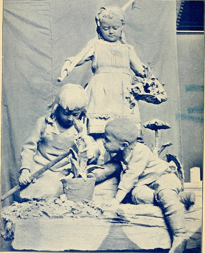 An illustration from The Kindergarten magazine, 1891, leaf 15