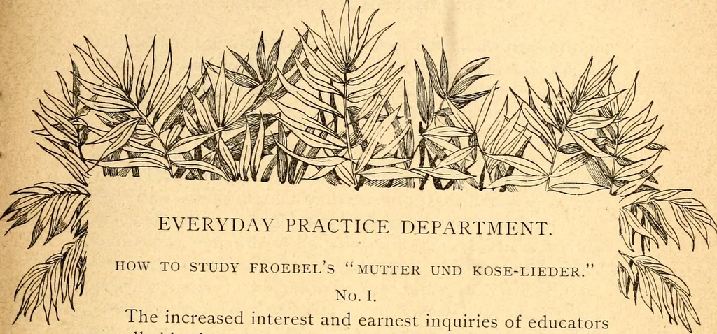 An illustration from The Kindergarten magazine, 1891, leaf 50