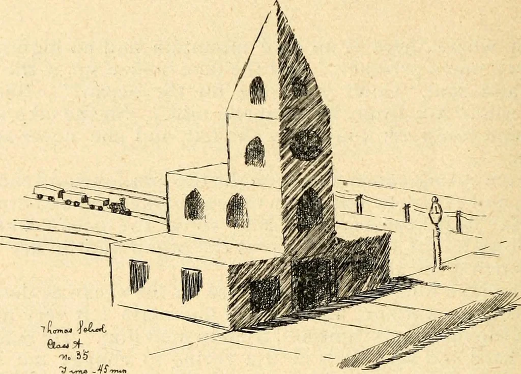 An illustration from The Kindergarten magazine, 1891, leaf 198