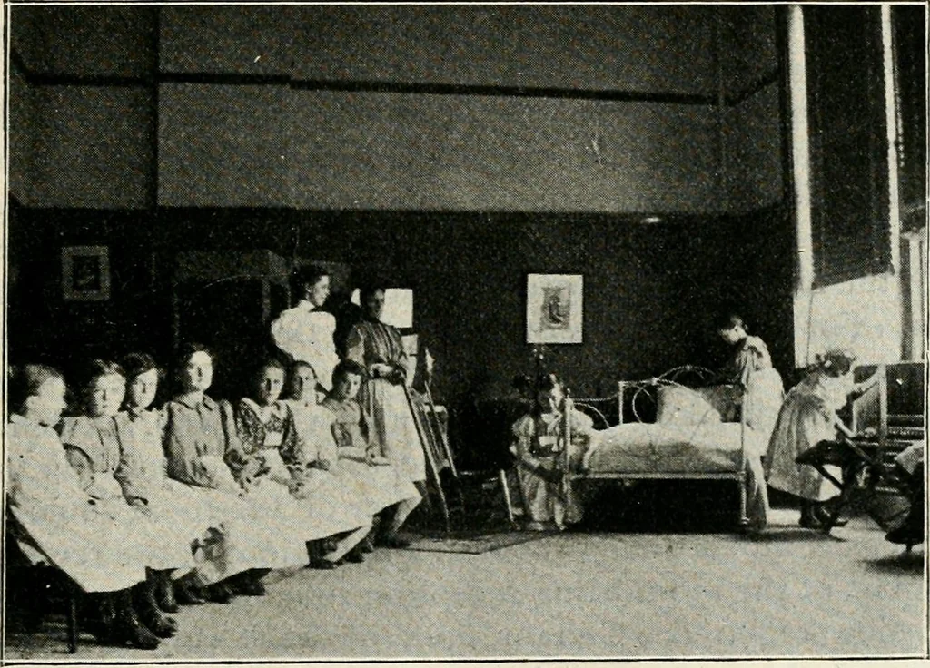An illustration from The Kindergarten magazine, 1891, leaf 90