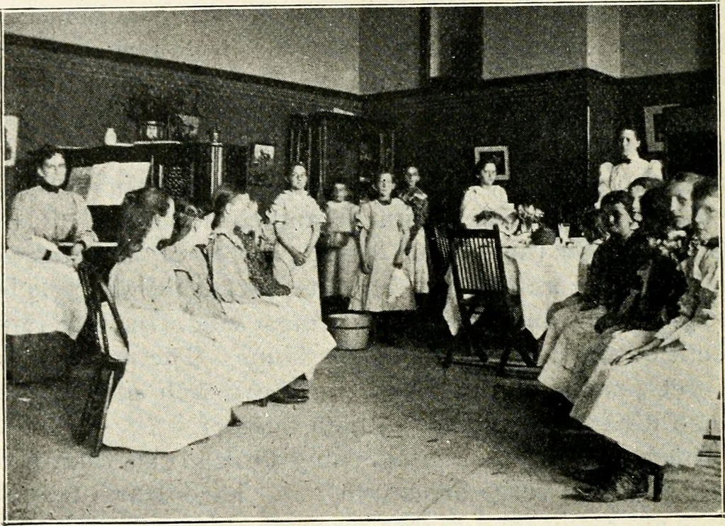 An illustration from The Kindergarten magazine, 1891, leaf 93