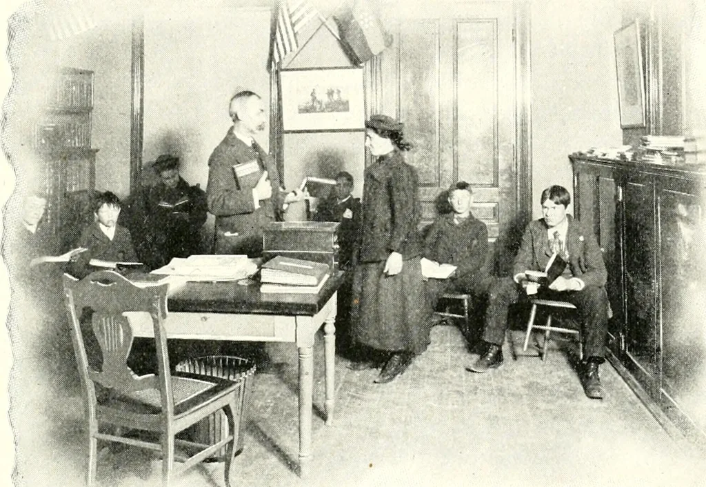 An illustration from The Kindergarten magazine, 1891, leaf 372