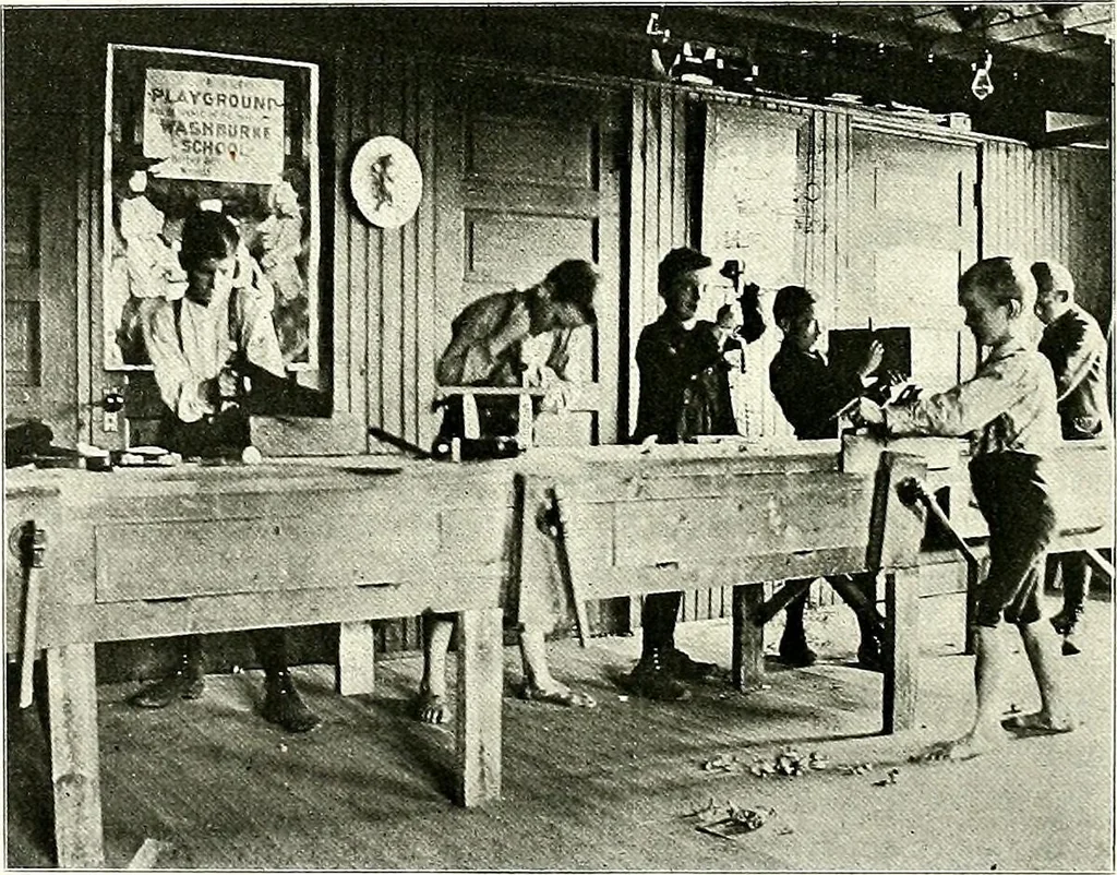 An illustration from The Kindergarten magazine, 1891, leaf 450