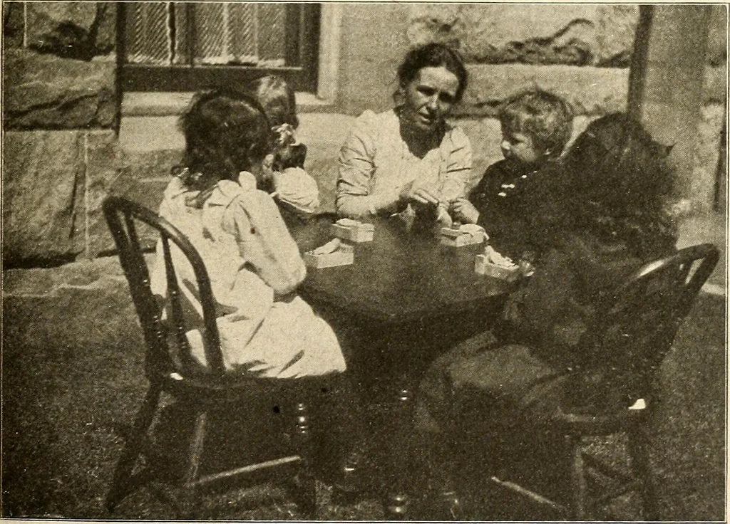 An illustration from The Kindergarten magazine, 1891, leaf 207