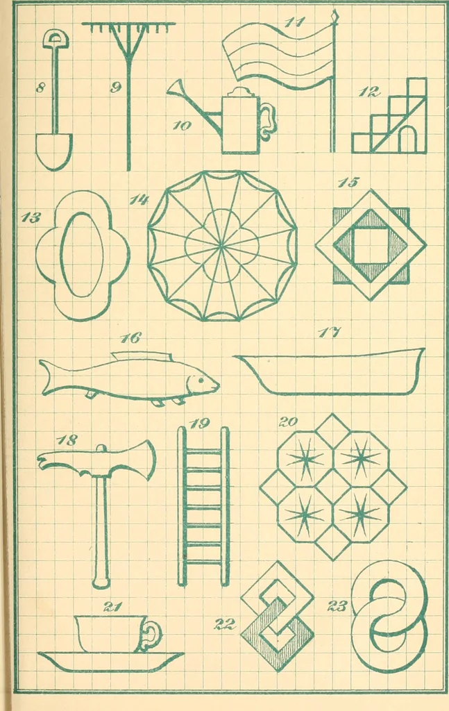An illustration from The kindergarten. A manual for the introduction of Froebel's system of primary education into public schools; and for the use of mothers and private teachers, 1871, leaf 172