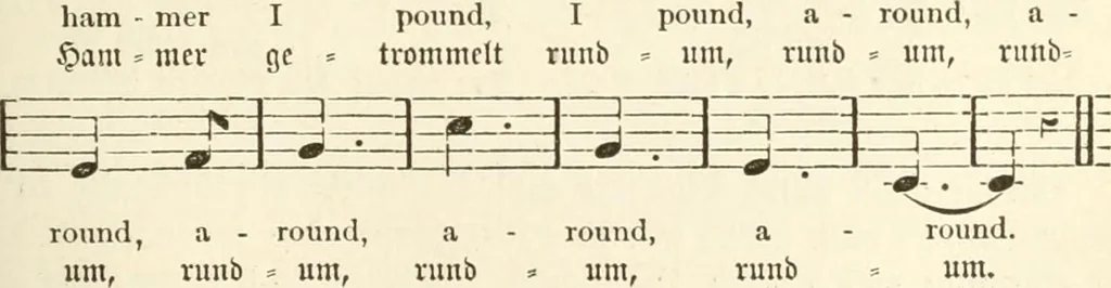 An illustration from The kindergarten. A manual for the introduction of Froebel's system of primary education into public schools; and for the use of mothers and private teachers, 1871, leaf 42