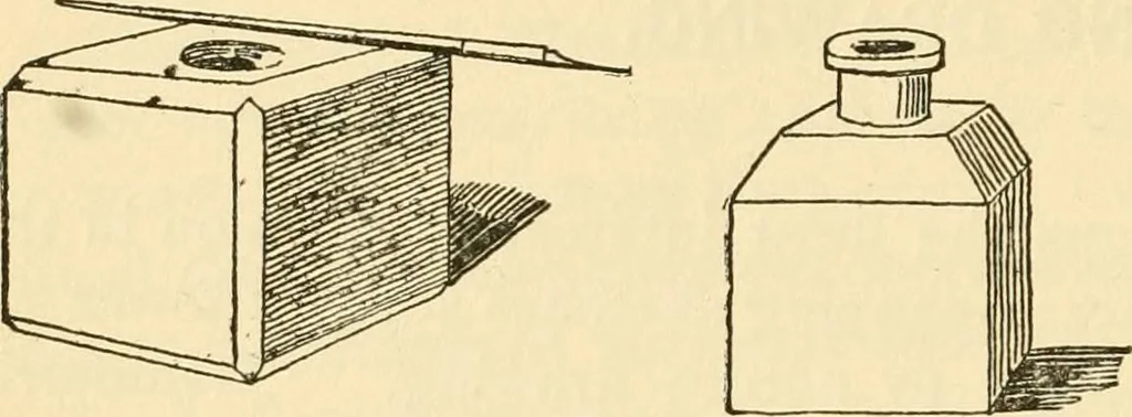 An illustration from Kindergarten, painting, plays and home entertainments; a book of amusement and instruction for boys and girls, 1900, leaf 107