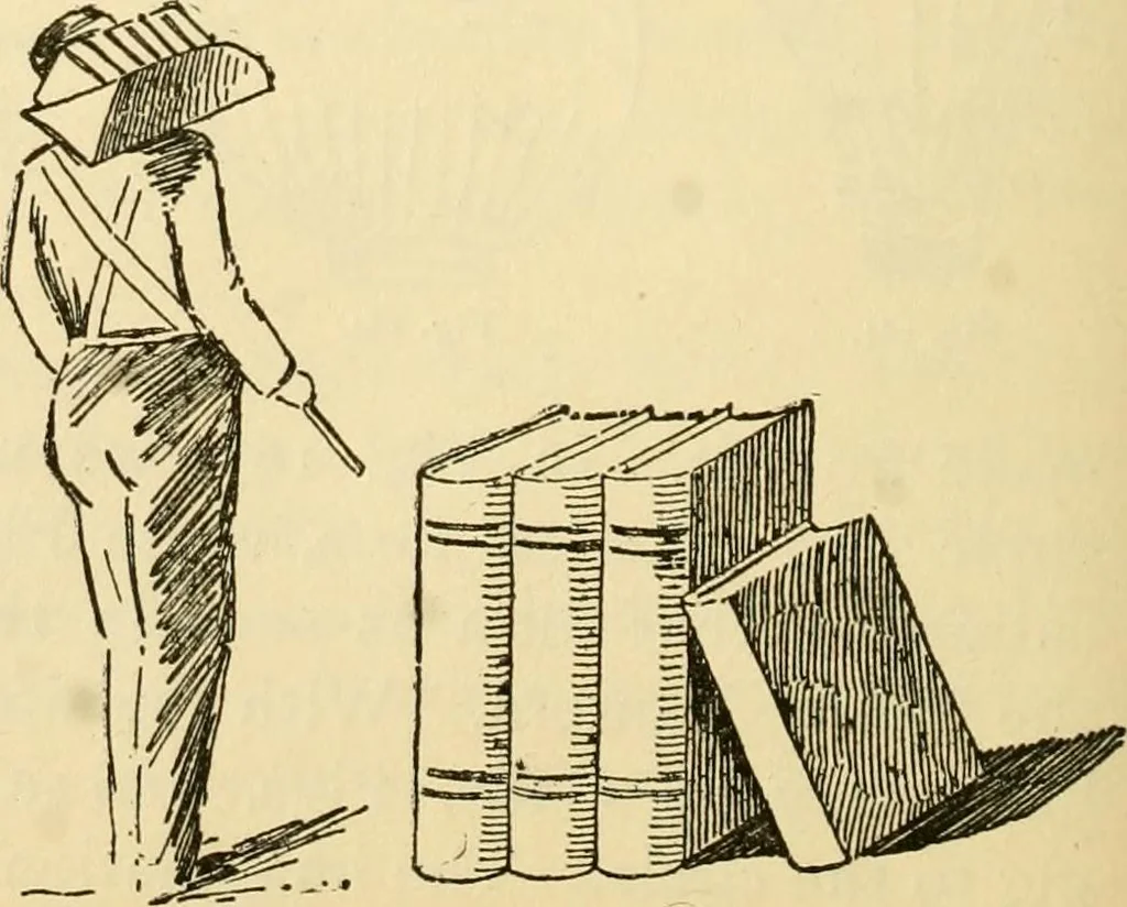 An illustration from Kindergarten, painting, plays and home entertainments; a book of amusement and instruction for boys and girls, 1900, leaf 107