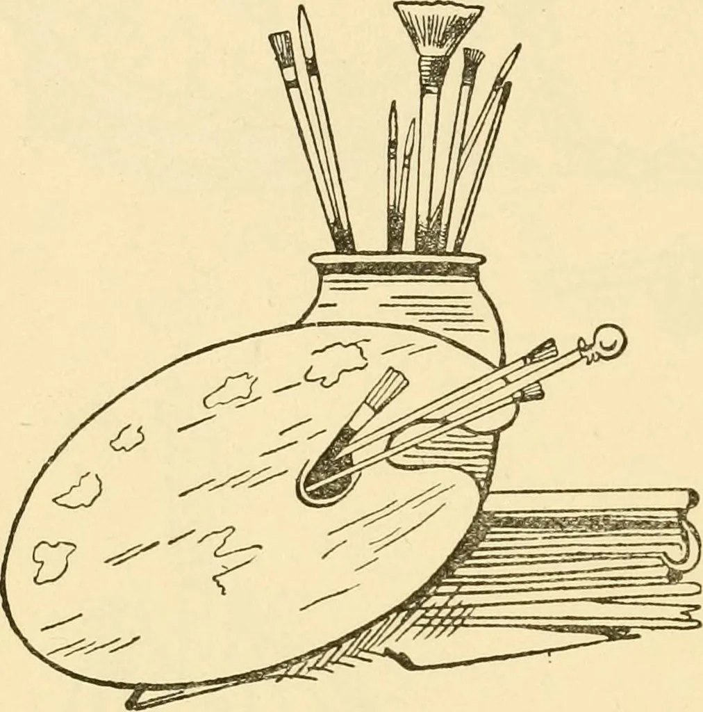 An illustration from Kindergarten, painting, plays and home entertainments; a book of amusement and instruction for boys and girls, 1900, leaf 123