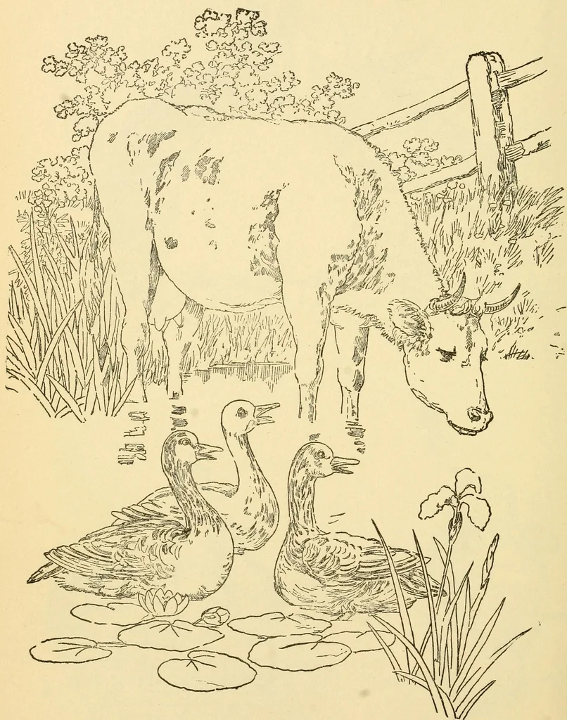 An illustration from Kindergarten, painting, plays and home entertainments; a book of amusement and instruction for boys and girls, 1900, leaf 149