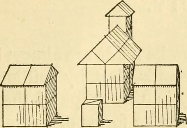An illustration from Kindergarten, painting, plays and home entertainments; a book of amusement and instruction for boys and girls, 1900, leaf 22