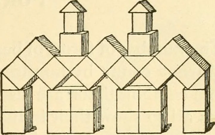 An illustration from Kindergarten, painting, plays and home entertainments; a book of amusement and instruction for boys and girls, 1900, leaf 22