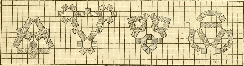 An illustration from Kindergarten, painting, plays and home entertainments; a book of amusement and instruction for boys and girls, 1900, leaf 24