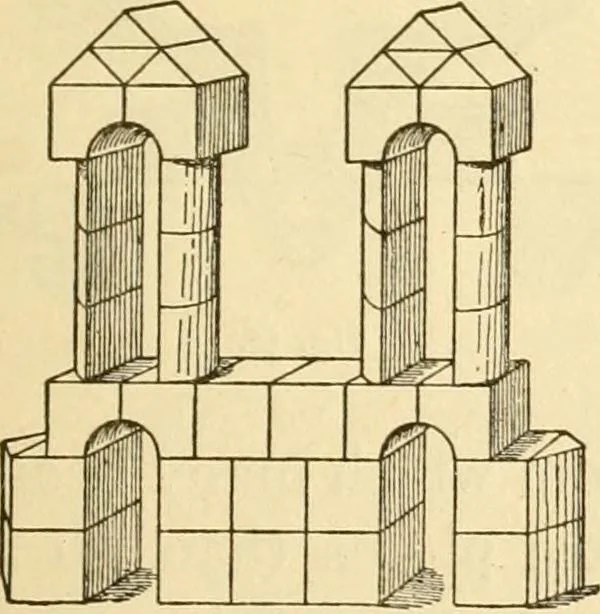 An illustration from Kindergarten, painting, plays and home entertainments; a book of amusement and instruction for boys and girls, 1900, leaf 26