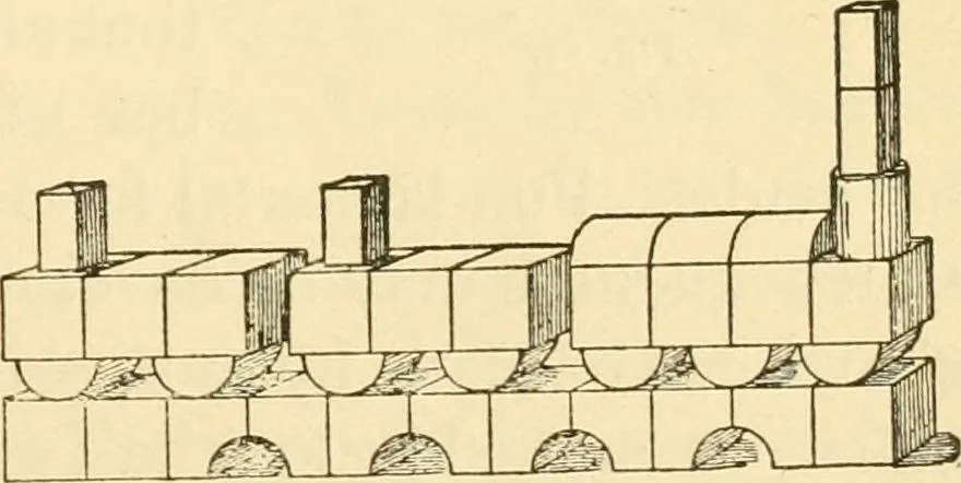 An illustration from Kindergarten, painting, plays and home entertainments; a book of amusement and instruction for boys and girls, 1900, leaf 26