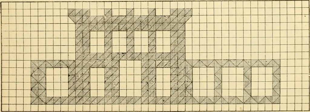An illustration from Kindergarten, painting, plays and home entertainments; a book of amusement and instruction for boys and girls, 1900, leaf 34