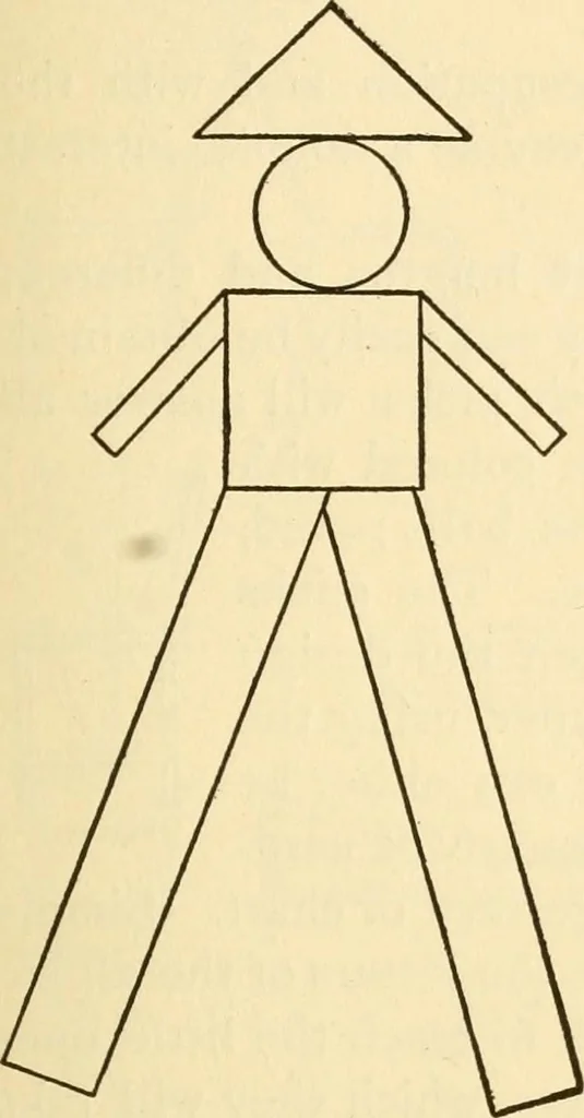 An illustration from Kindergarten, painting, plays and home entertainments; a book of amusement and instruction for boys and girls, 1900, leaf 42