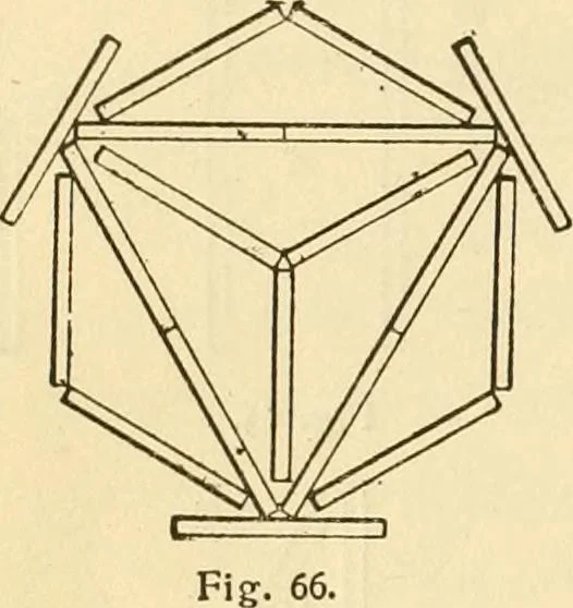 An illustration from Kindergarten, painting, plays and home entertainments; a book of amusement and instruction for boys and girls, 1900, leaf 45