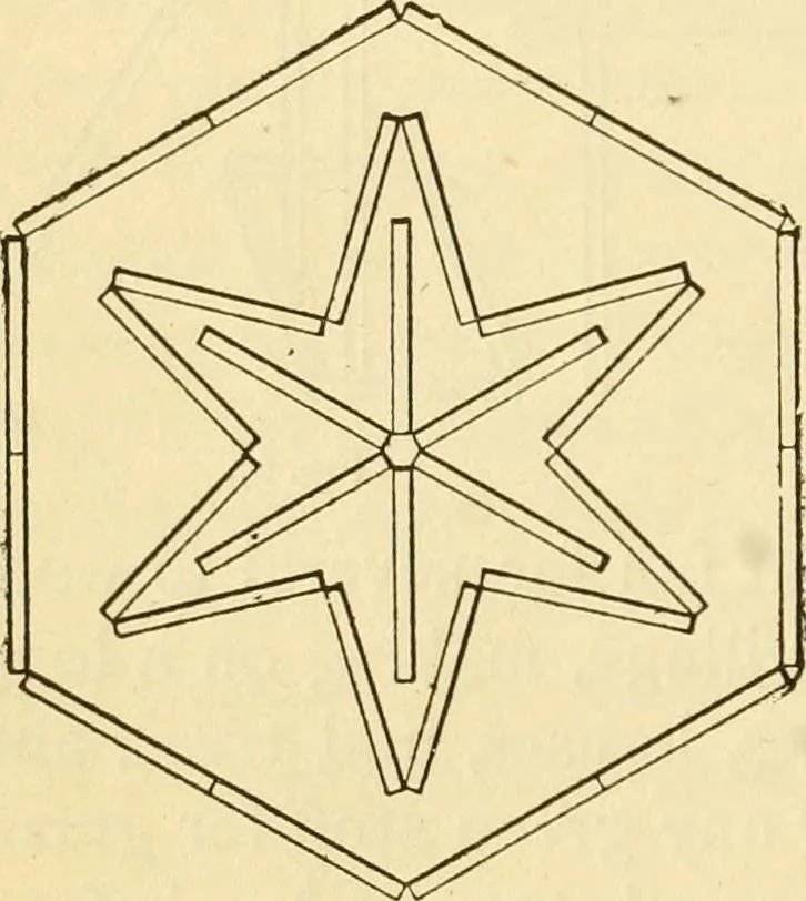 An illustration from Kindergarten, painting, plays and home entertainments; a book of amusement and instruction for boys and girls, 1900, leaf 45