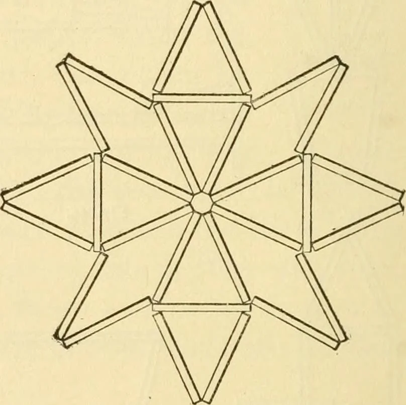 An illustration from Kindergarten, painting, plays and home entertainments; a book of amusement and instruction for boys and girls, 1900, leaf 45