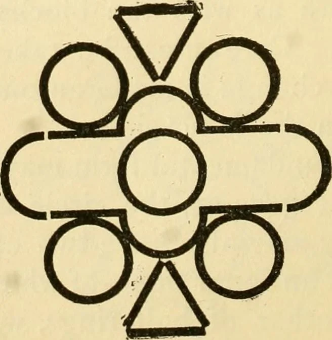 An illustration from Kindergarten, painting, plays and home entertainments; a book of amusement and instruction for boys and girls, 1900, leaf 49